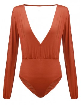 Sexy Off Shoulder Backless Deep V-Neck Pleated Stretch Women Jumpsuit